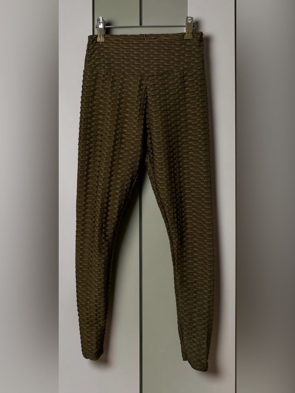 Justify Black Textured High-Waist Leggings Size Medium